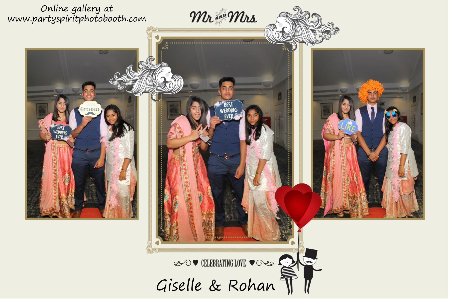 Giselle and Rohan's Wedding | View more photos from the event at gallery.partyspiritphotobooth.com/u/PartySpiritPhotoBooth/Giselle-and-Rohans-Wedding